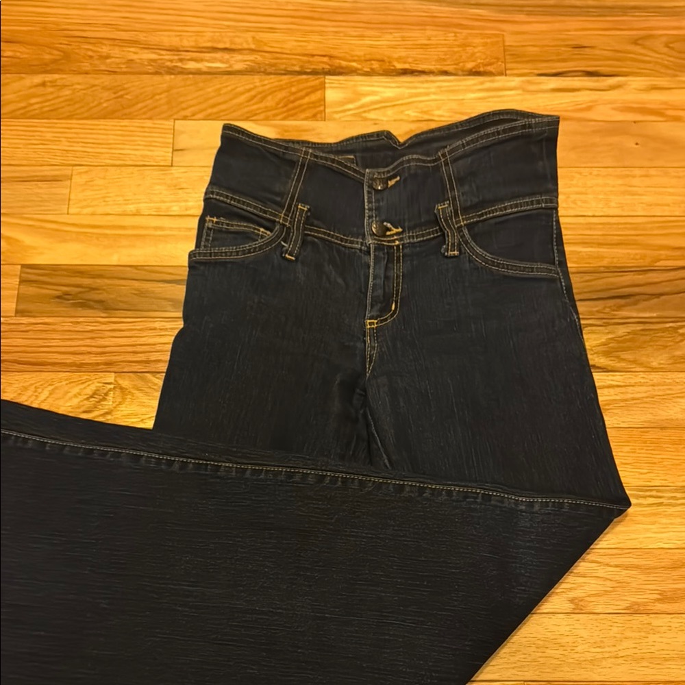 Vintage Era of Chaos Blue Wide Leg Jeans